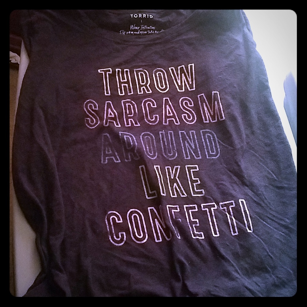 Torrid Size 1 black tee